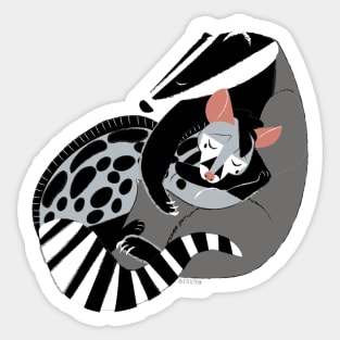 365 Love Need a Hug Badgers and Genets Sticker